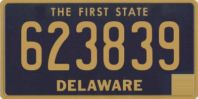 DE license plate 623839