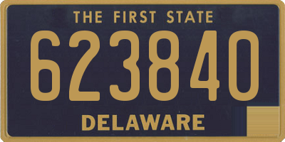 DE license plate 623840