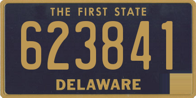 DE license plate 623841