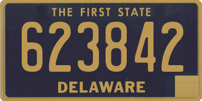 DE license plate 623842