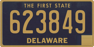 DE license plate 623849