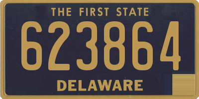 DE license plate 623864