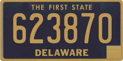 DE license plate 623870