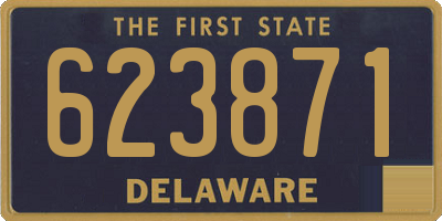 DE license plate 623871