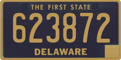 DE license plate 623872