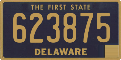 DE license plate 623875