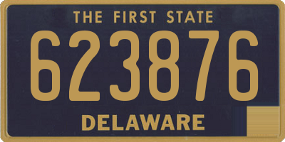 DE license plate 623876