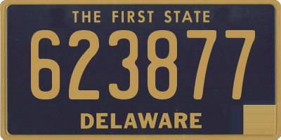 DE license plate 623877