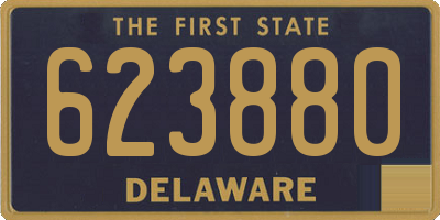 DE license plate 623880