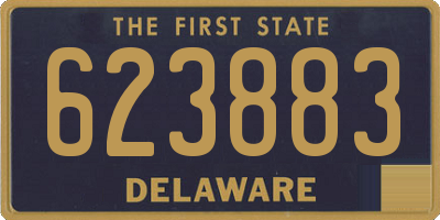 DE license plate 623883