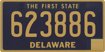 DE license plate 623886
