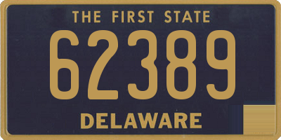 DE license plate 62389