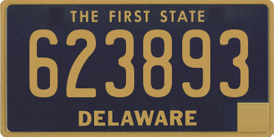 DE license plate 623893