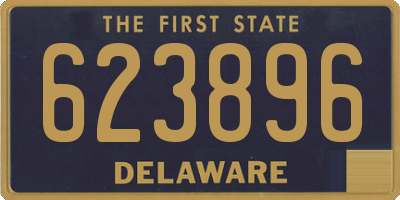 DE license plate 623896