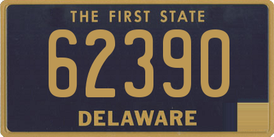 DE license plate 62390