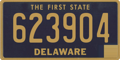 DE license plate 623904