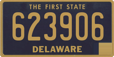 DE license plate 623906