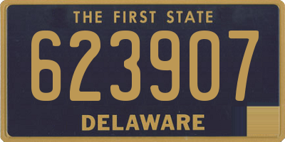 DE license plate 623907
