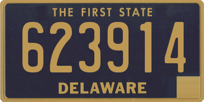 DE license plate 623914