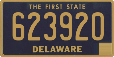DE license plate 623920