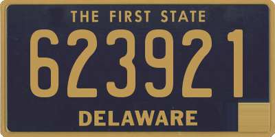 DE license plate 623921