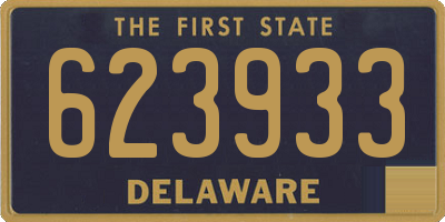 DE license plate 623933