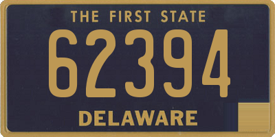 DE license plate 62394