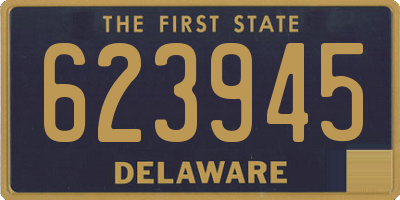 DE license plate 623945