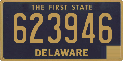 DE license plate 623946