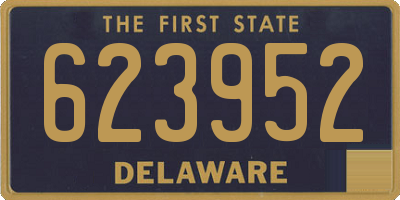 DE license plate 623952