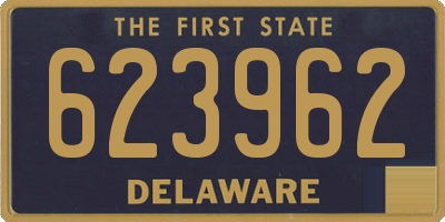DE license plate 623962