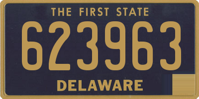 DE license plate 623963