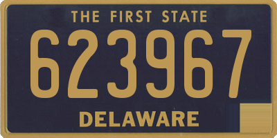 DE license plate 623967