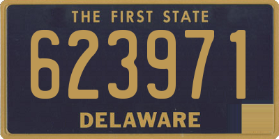 DE license plate 623971
