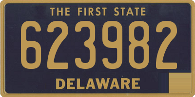 DE license plate 623982