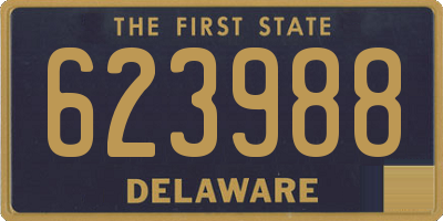 DE license plate 623988