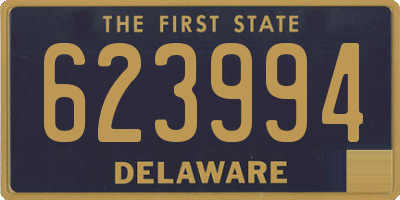DE license plate 623994