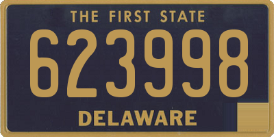 DE license plate 623998