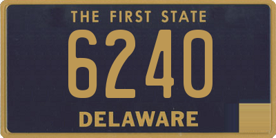 DE license plate 6240