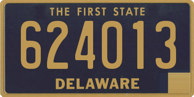 DE license plate 624013
