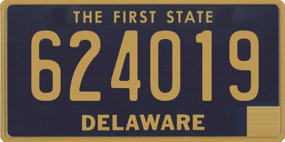 DE license plate 624019