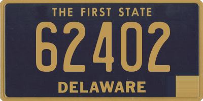 DE license plate 62402