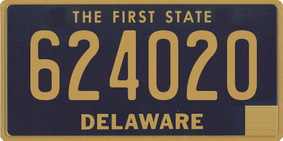 DE license plate 624020