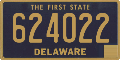 DE license plate 624022