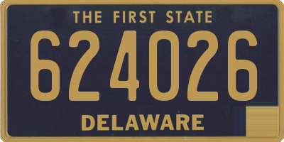 DE license plate 624026