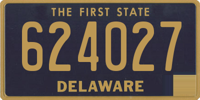 DE license plate 624027