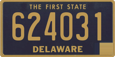 DE license plate 624031