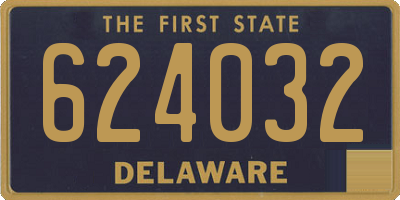 DE license plate 624032
