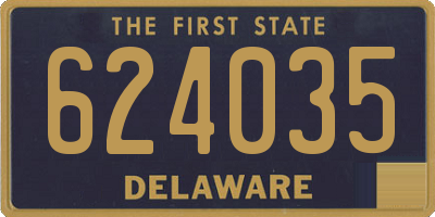 DE license plate 624035