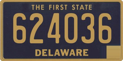 DE license plate 624036